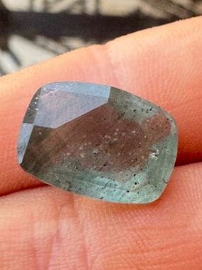 RARE moss aquamarine 5.65 carats!! Special piece